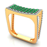 Sterling Silver Semi Mount Ring Setting Round RD Cluster 群镶mm - Syzjewelry